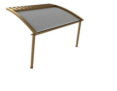Oval standard automatic pergola